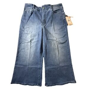 NYDJ Cool Embrace Wide Leg Denim Crop Jeans - Wide Leg Capri  Size 12P